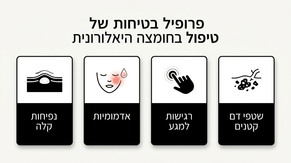 פרופיל בטיחות ותופעות לוואי שכיחות בטיפולי פילר וולומה לעיצוב פנים